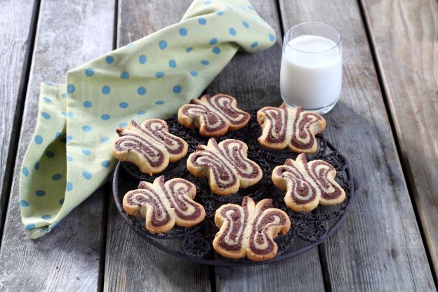 5. Biscoitos bicolores de borboletas