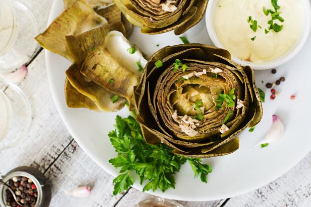 Carciofi alla romana (Alcachofra à moda de Roma)