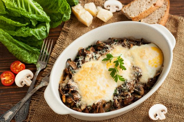 Cogumelos: Champignons gratinados