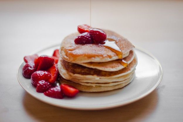 As pancakes com ricota