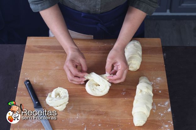 Preparação dos cruffins