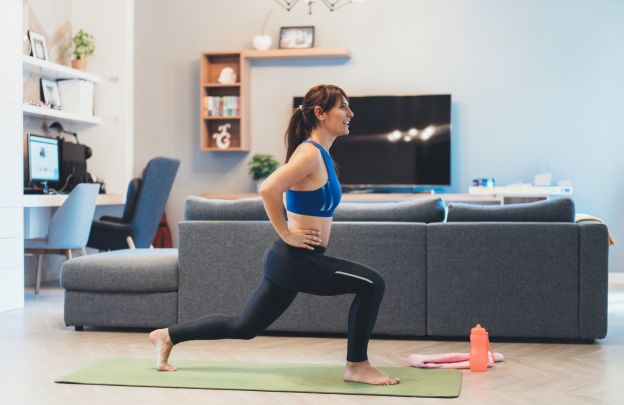 Assista TV enquanto faz exercícios