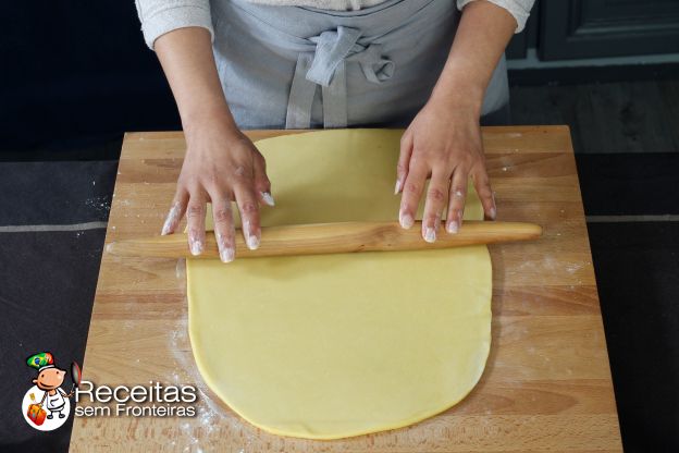 Preparação do fundo da torta