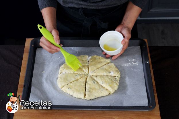 Preparação dos scones