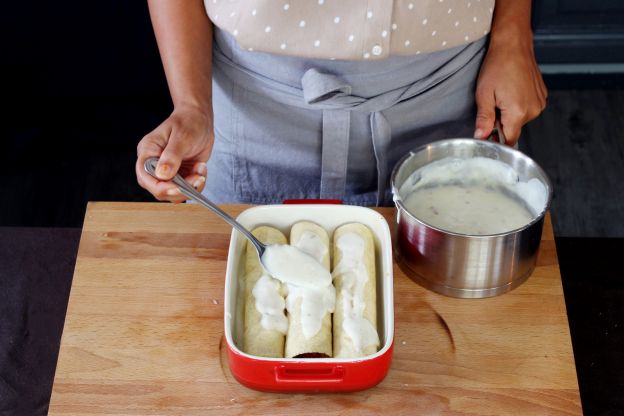 preparação da enchilada