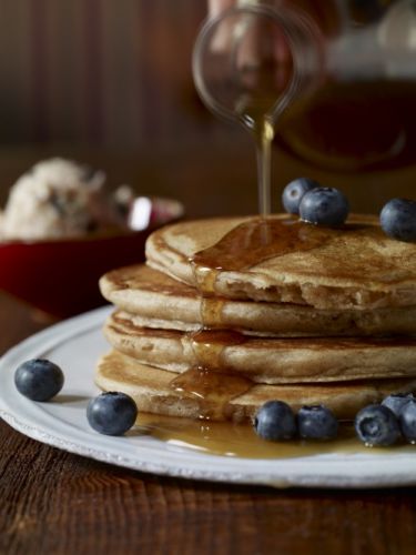 As pancakes com leite ribot (fermentado)