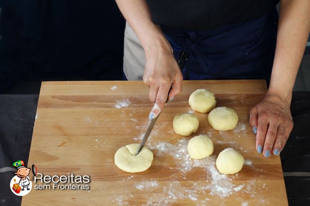 Preparação dos brioches