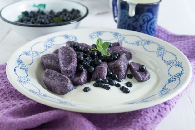 Gnocchi doce violeta