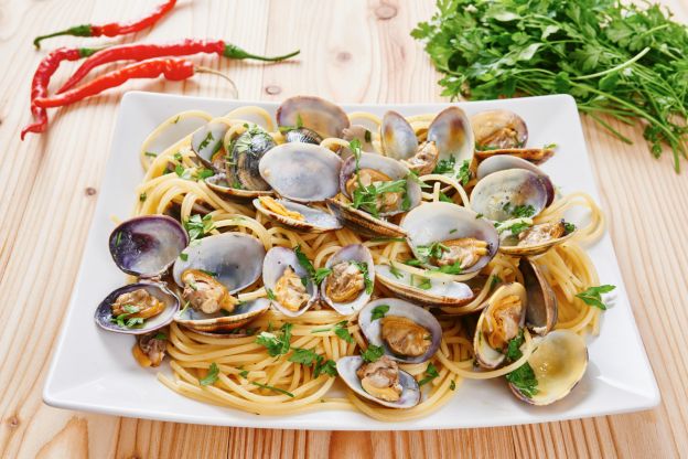 21. Spaghetti alle vongole - Spaghette ao vôngole