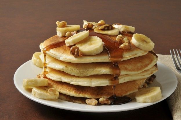 As pancakes com bananas