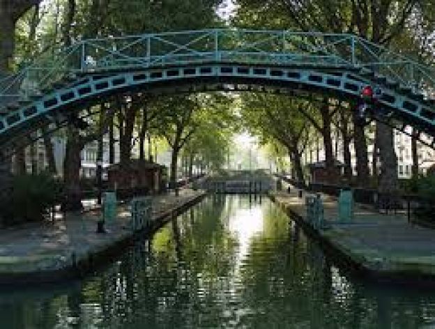 Sobre uma das pontes do canal Saint-Martin