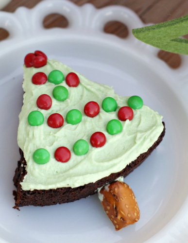 Árvore de Natal de brownie