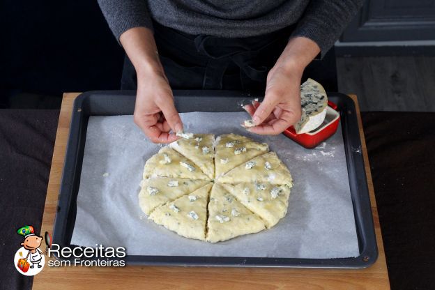 Preparação dos scones