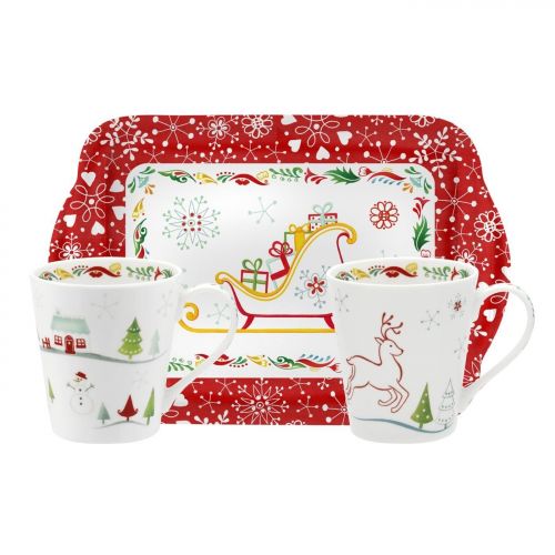 Conjunto de café de natal