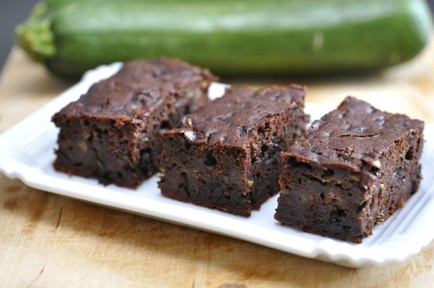 Brownie de chocolate e abobrinha