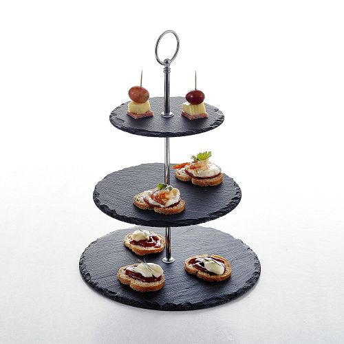 Uma elegante bandeja de canapés