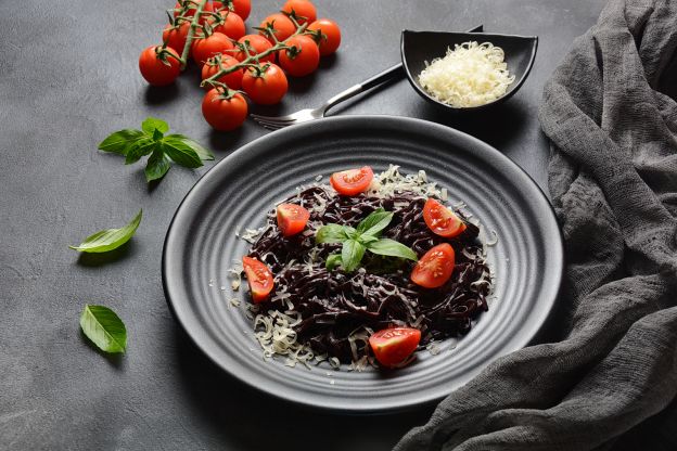 Linguine de tinta de lula