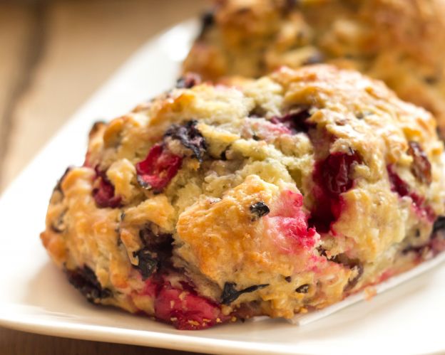 Scones com cranberries