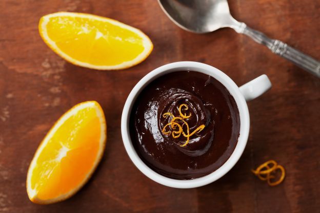 Mousse de chocolate com laranja