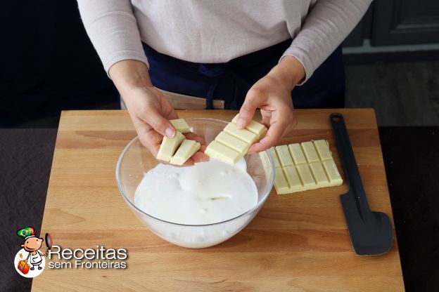 Preparação do creme