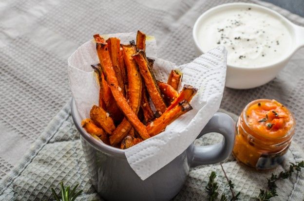 Cenouras fritas