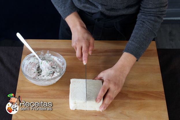 Preparação dos sanduíches