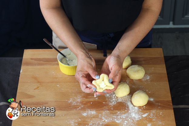 Preparação dos brioches