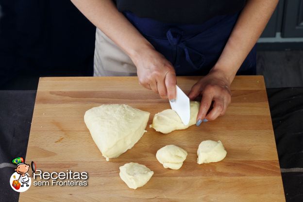 Preparação dos  brioches