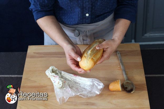 Preparação da baguete