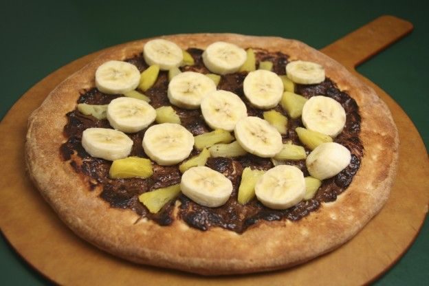 Pizza de banana e Nutella