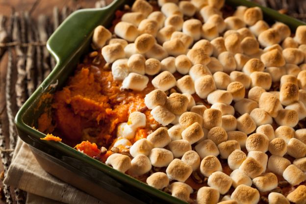 Bônus: batata-doce assada com marshmallows