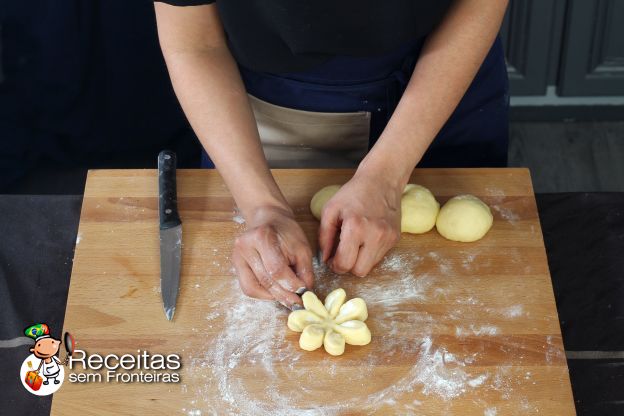 Preparação dos brioches