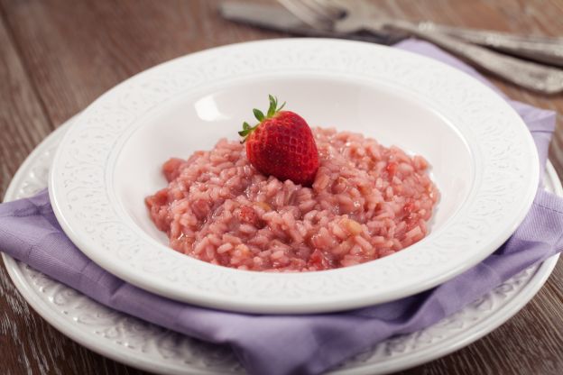 Risotto alle fragole (Risotto de morango)