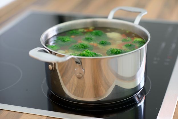 Cozinhe os legumes em água fervente