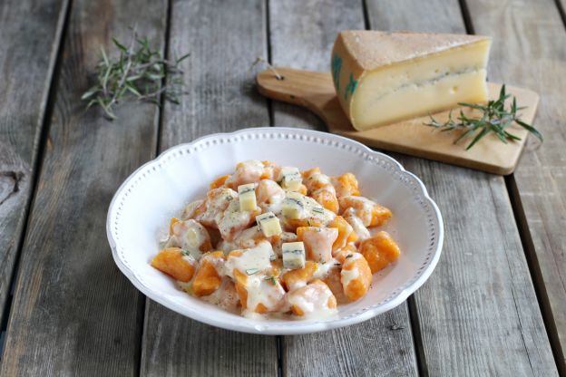 Nhoque de Abóbora com Gorgonzola