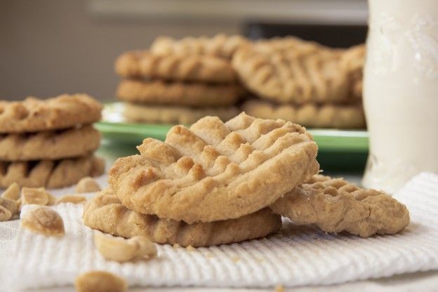 Cookies de manteiga e amendoim