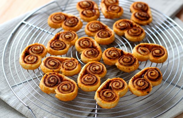 Palmiers de tomate seco com 3 ingredientes