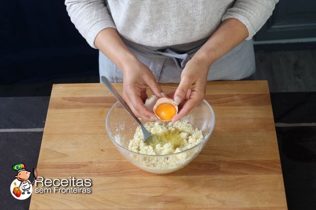 Preparação do recheio frangipane