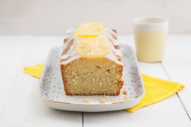 Bolo de limão com glace