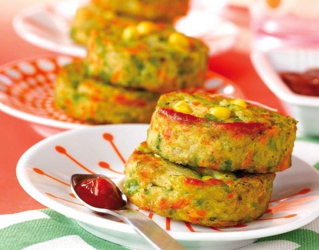 Croquetes de legumes e frango