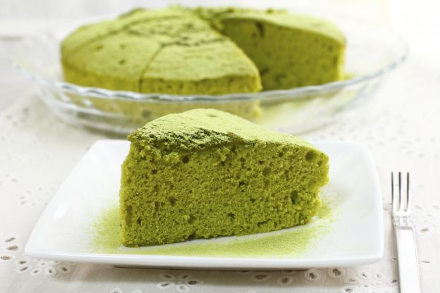 Bolo de iogurte ao Matcha