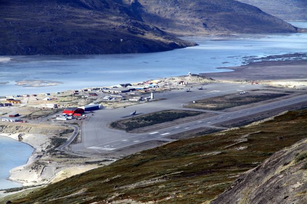 Aeroporto de Kangerlussuaq, na Groenlândia