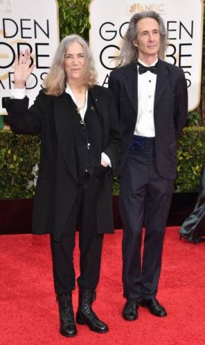 Patti Smith e Lenny Kaye (da esquerda para a direita)