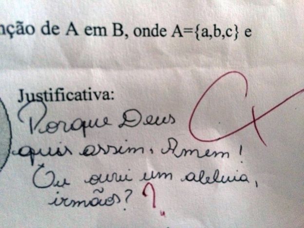 Pérolas dos estudantes