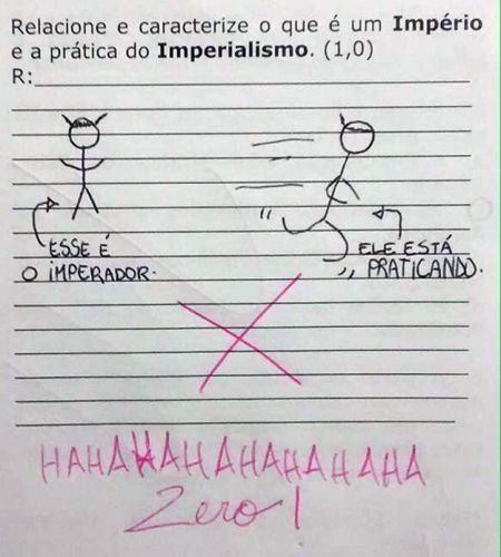 Pérolas dos estudantes