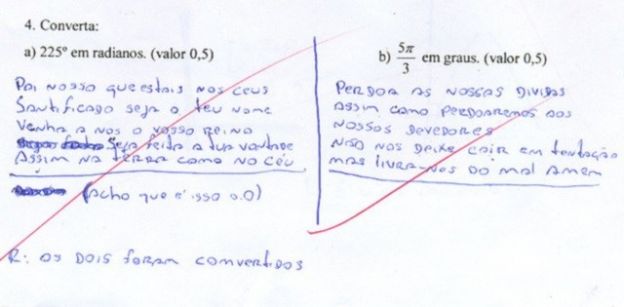 Pérolas dos estudantes