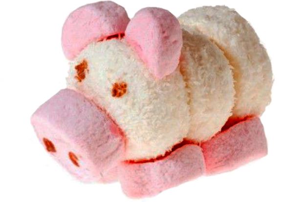 Porquinhos de marshmallows