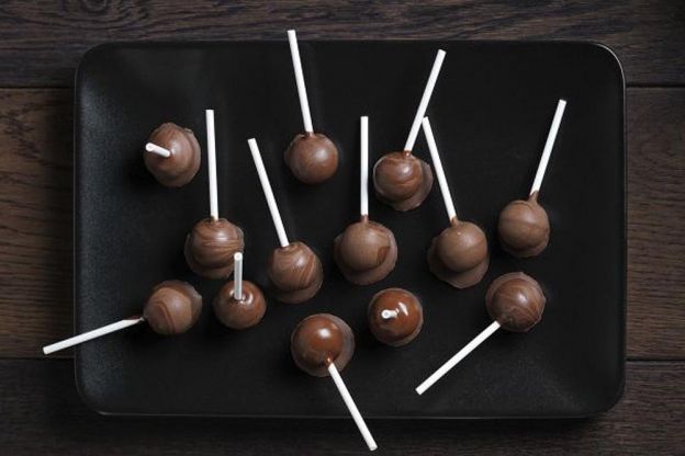 Pirulitos e Cake Pop de chocolate