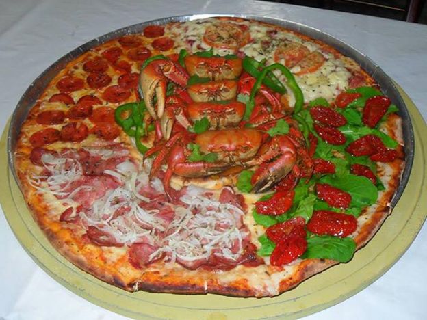 Pizza de caranguejo