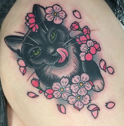 7. Tatuagem de gato